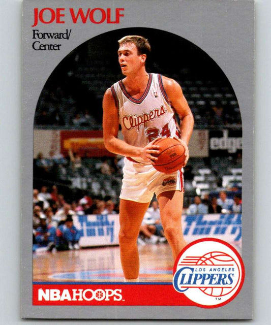 1990-91 Hopps Basketball #152 Joe Wolf  SP Los Angeles Clippers  Image 1