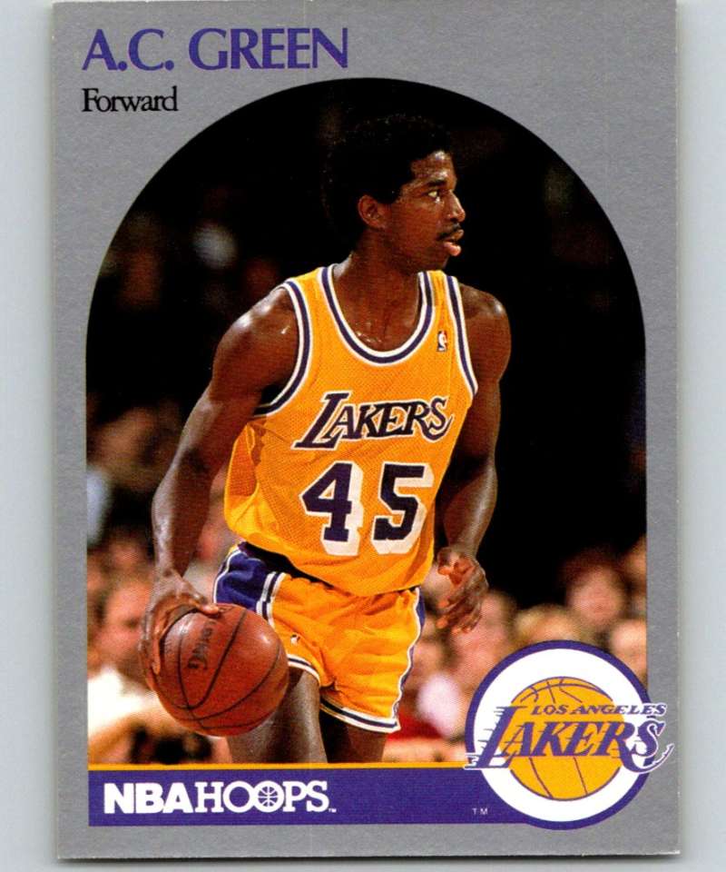 1990-91 Hopps Basketball #156 A.C. Green Los Angeles Lakers Image 1