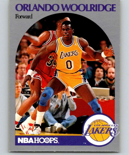 1990-91 Hopps Basketball #162 Orlando Woolridge  SP Los Angeles Lakers  Image 1