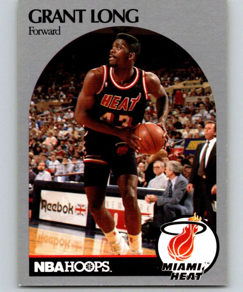 1990-91 Hopps Basketball #167 Grant Long Miami Heat Image 1
