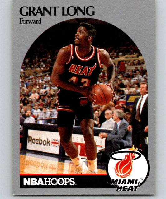 1990-91 Hopps Basketball #167 Grant Long  Miami Heat  Image 1