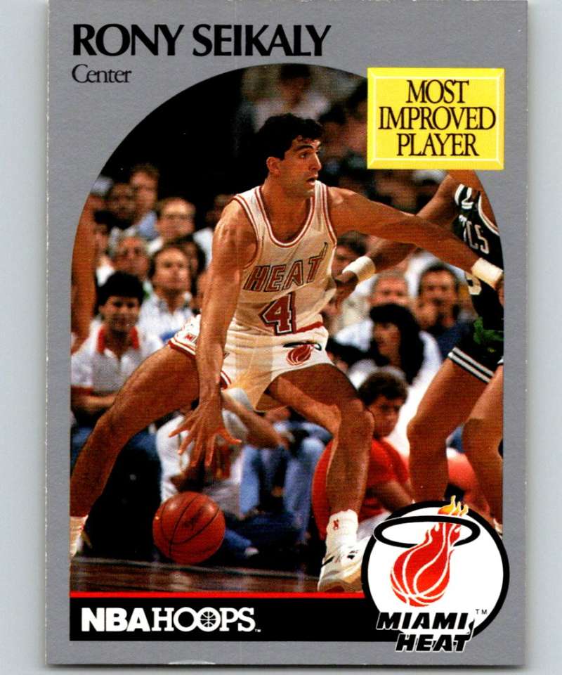 1990-91 Hopps Basketball #169 Rony Seikaly OND Miami Heat Image 1
