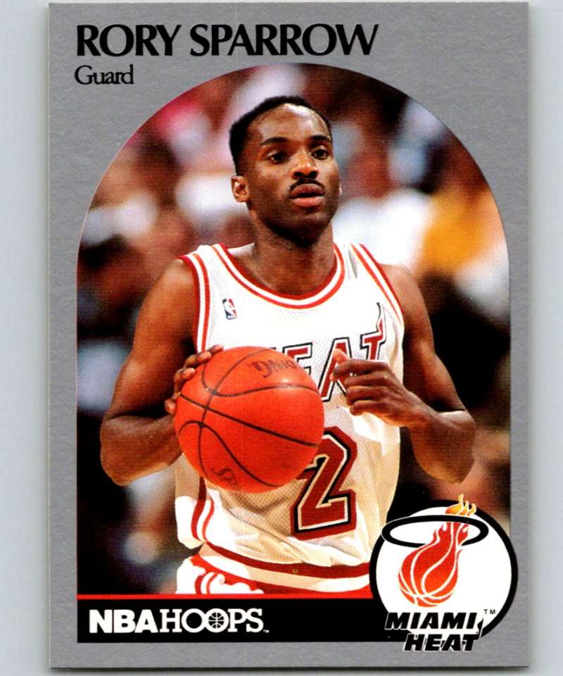 1990-91 Hopps Basketball #170 Rory Sparrow SP Miami Heat Image 1
