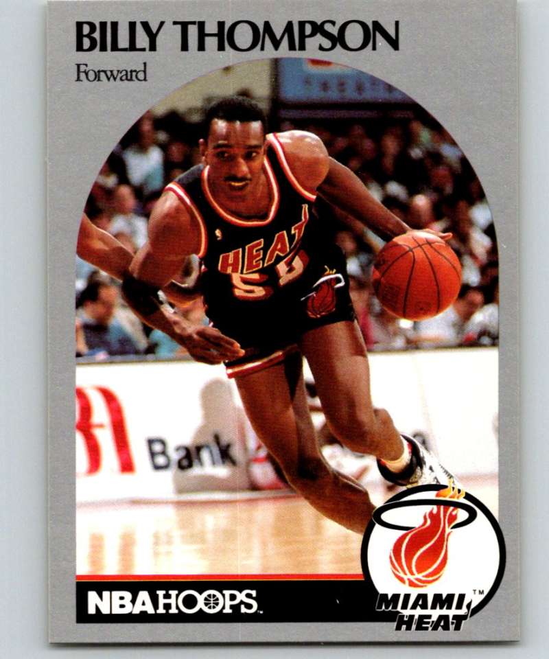 1990-91 Hopps Basketball #172 Billy Thompson Miami Heat Image 1