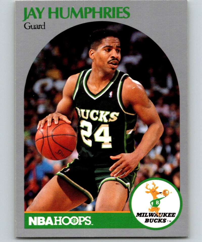 1990-91 Hopps Basketball #175 Jay Humphries Milwaukee Bucks Image 1