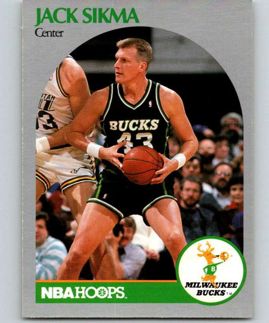 1990-91 Hopps Basketball #183 Jack Sikma  Milwaukee Bucks  Image 1