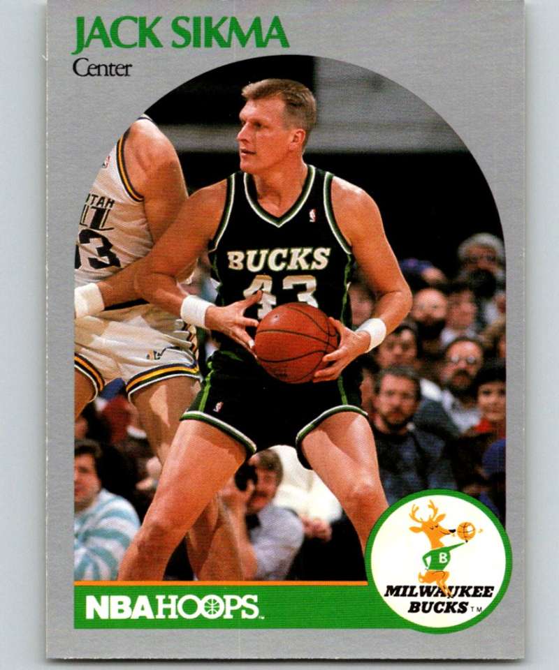 1990-91 Hopps Basketball #183 Jack Sikma Milwaukee Bucks Image 1