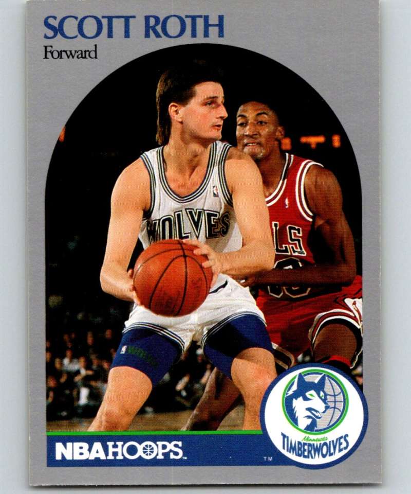 1990-91 Hopps Basketball #191 Scott Roth SP Minnesota Timberwolves Image 1