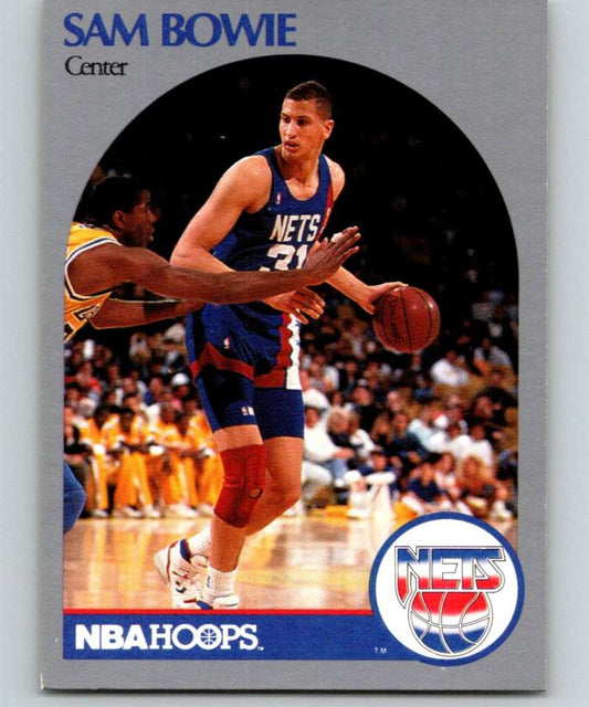 1990-91 Hopps Basketball #194 Sam Bowie  New Jersey Nets  Image 1