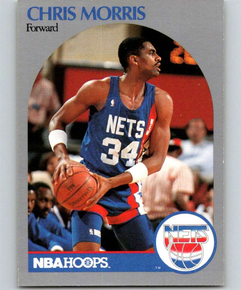 1990-91 Hopps Basketball #200 Chris Morris New Jersey Nets Image 1