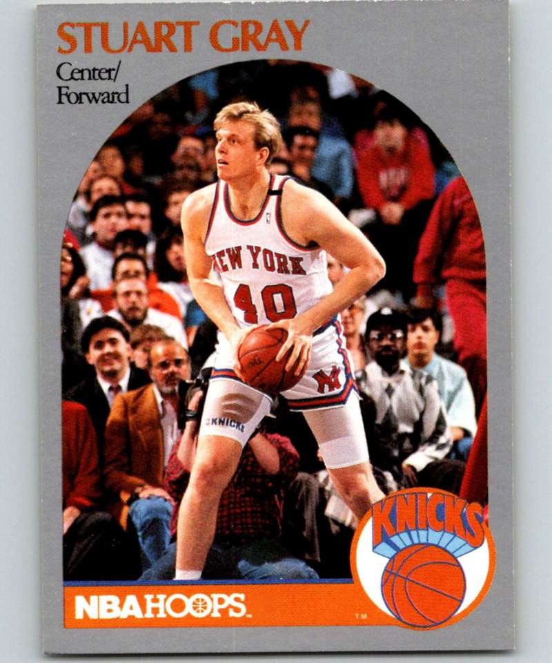 1990-91 Hopps Basketball #204 Stuart Gray New York Knicks Image 1