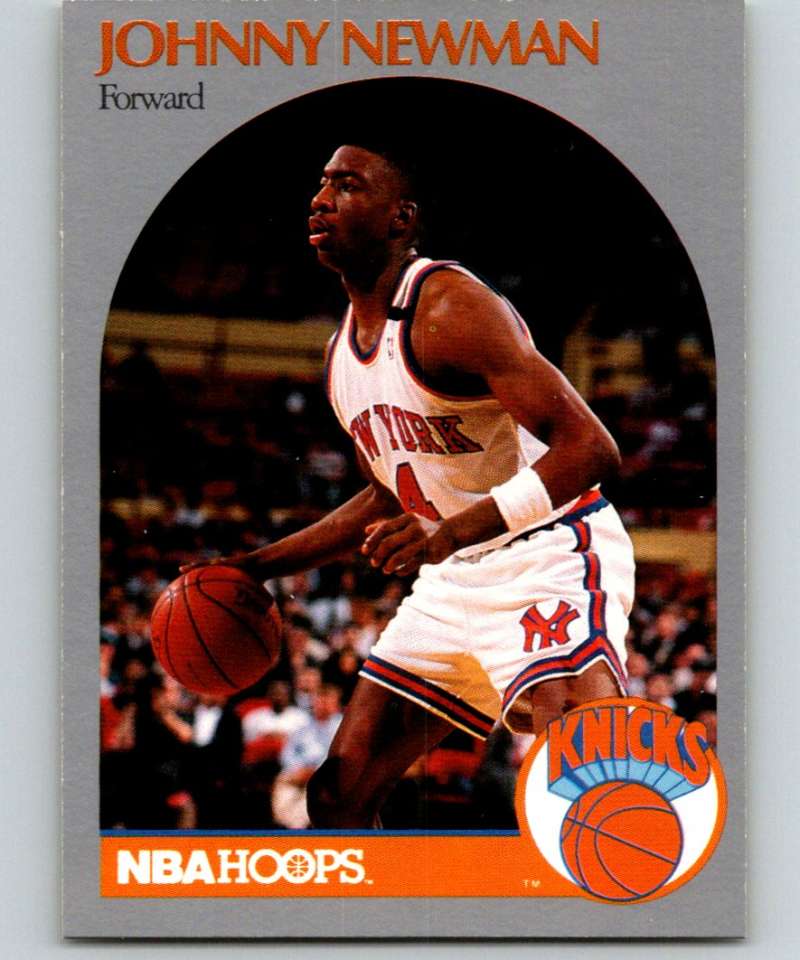 1990-91 Hopps Basketball #206 Johnny Newman SP New York Knicks Image 1