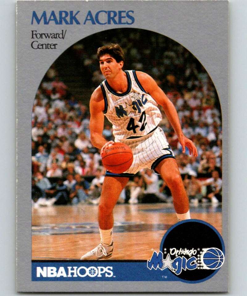 1990-91 Hopps Basketball #213 Mark Acres Orlando Magic Image 1