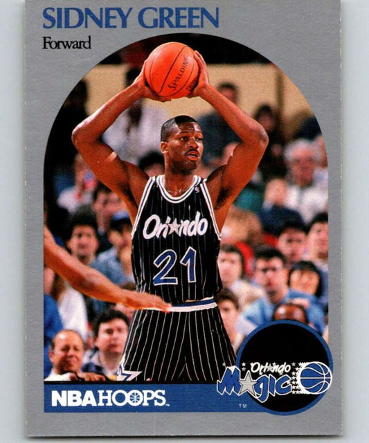 1990-91 Hopps Basketball #218 Sidney Green  SP Orlando Magic  Image 1