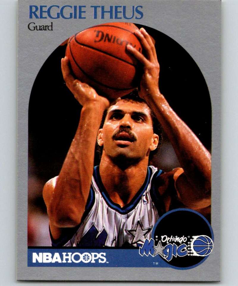 1990-91 Hopps Basketball #222 Reggie Theus SP Orlando Magic Image 1