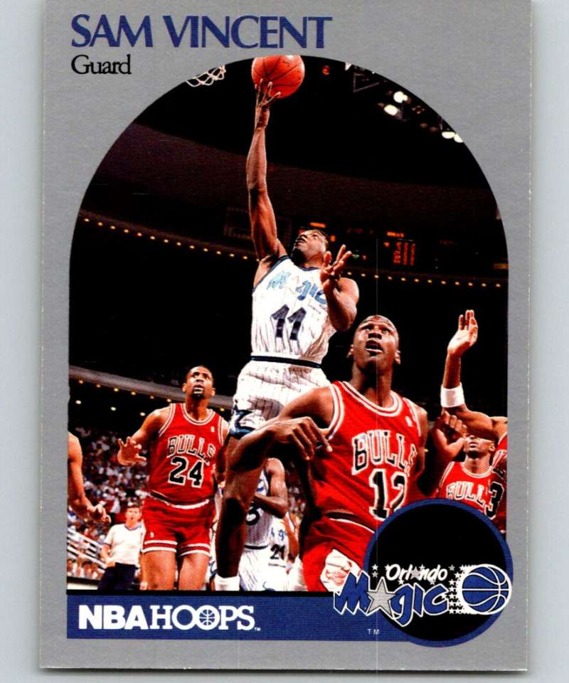 1990-91 Hopps Basketball #223 Sam Vincent Orlando Magic Image 1