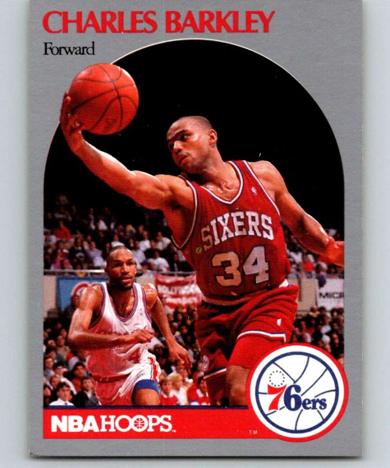 1990-91 Hopps Basketball #225 Charles Barkley Philadelphia 76ers Image 1