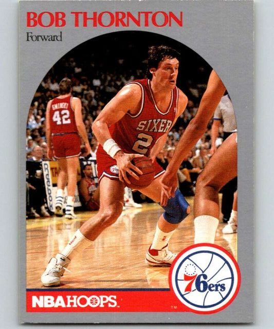 1990-91 Hopps Basketball #232 Bob Thornton  Philadelphia 76ers  Image 1