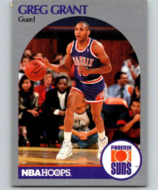 1990-91 Hopps Basketball #235 Greg Grant  RC Rookie SP Phoenix Suns  Image 1