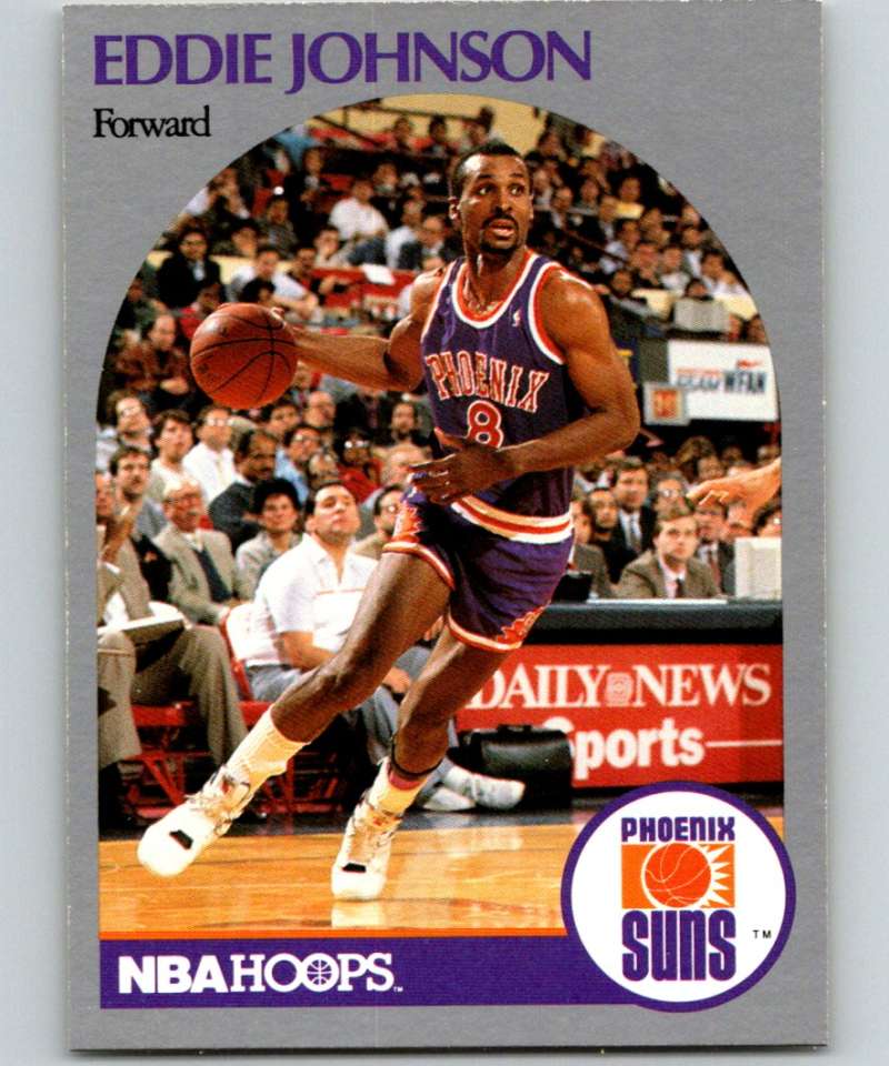 1990-91 Hopps Basketball #237 Eddie Johnson Phoenix Suns Image 1