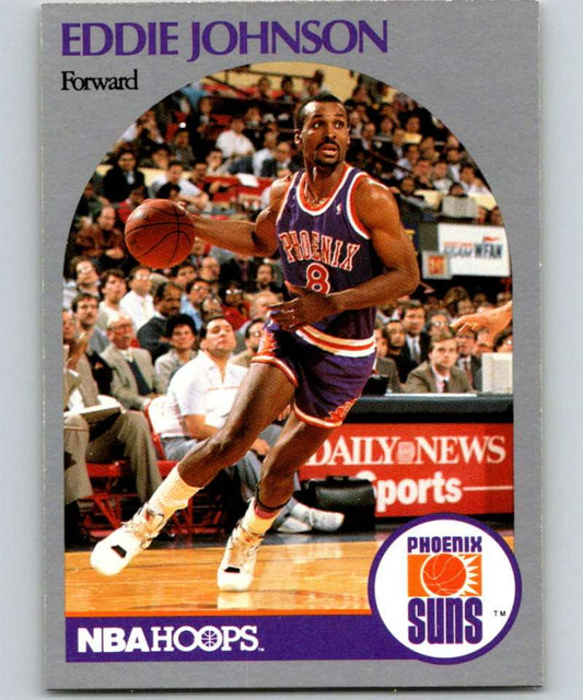 1990-91 Hopps Basketball #237 Eddie Johnson  Phoenix Suns  Image 1