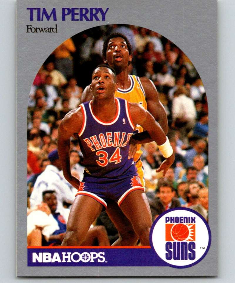 1990-91 Hopps Basketball #240 Tim Perry Phoenix Suns Image 1