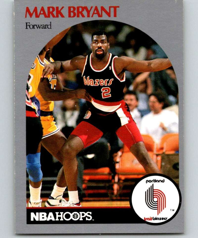 1990-91 Hopps Basketball #243 Mark Bryant Portland Trail Blazers Image 1