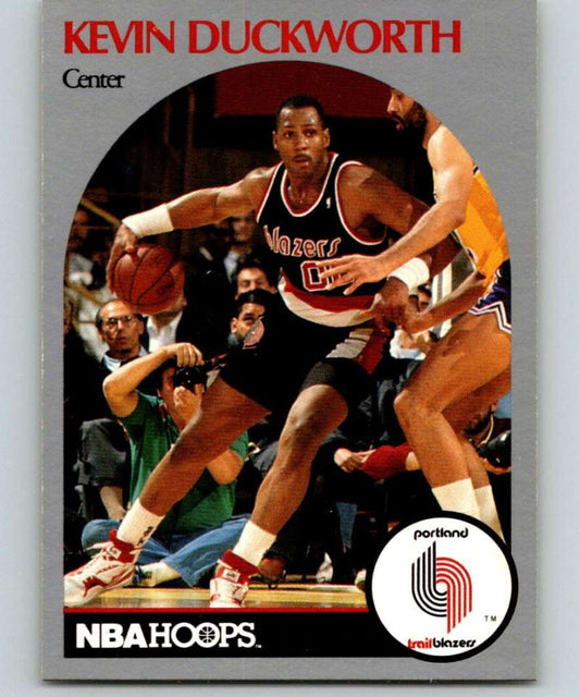 1990-91 Hopps Basketball #246 Kevin Duckworth  Portland Trail Blazers  Image 1