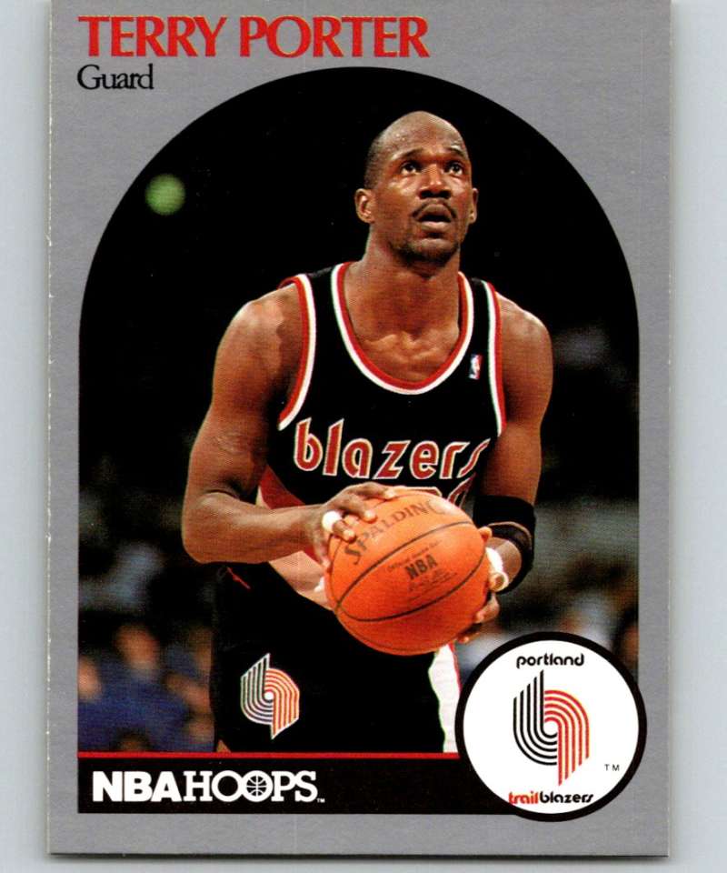 1990-91 Hopps Basketball #249 Terry Porter Portland Trail Blazers Image 1