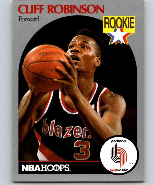 1990-91 Hopps Basketball #250 Clifford Robinson  RC Rookie Portland Blazers  Image 1