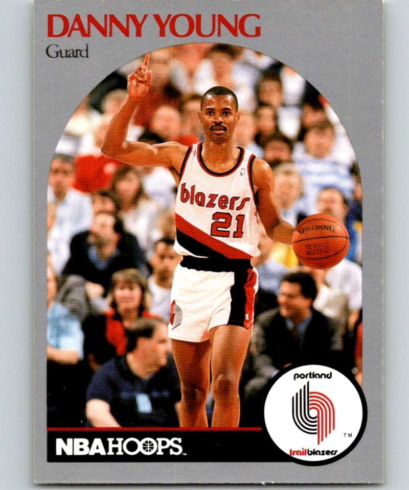 1990-91 Hopps Basketball #252 Danny Young Portland Trail Blazers Image 1