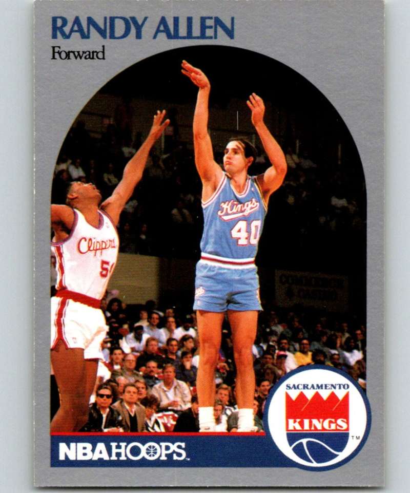 1990-91 Hopps Basketball #254 Randy Allen SP Sacramento Kings Image 1