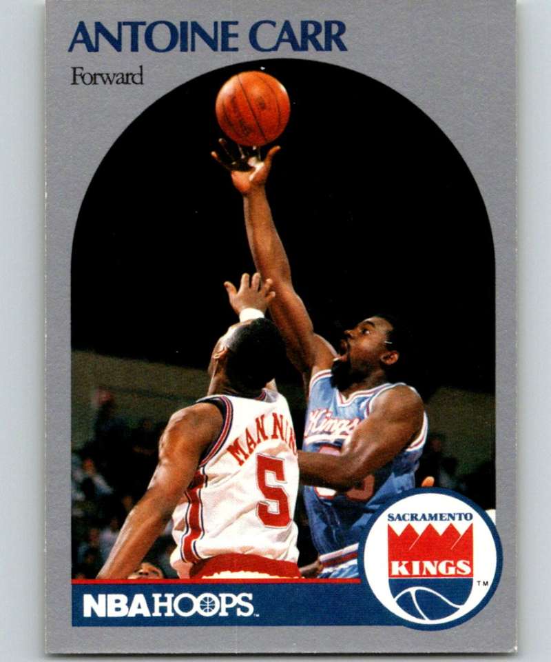 1990-91 Hopps Basketball #255 Antoine Carr Sacramento Kings Image 1