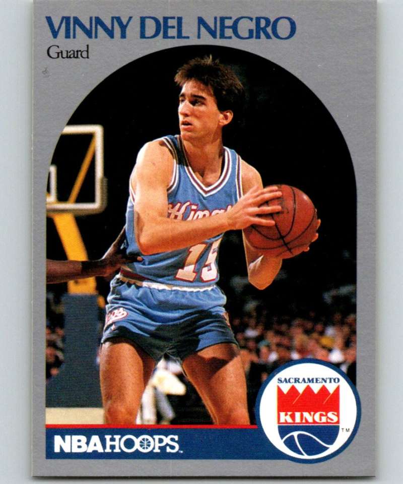 1990-91 Hopps Basketball #256 Vinny Del Negro SP Sacramento Kings Image 1