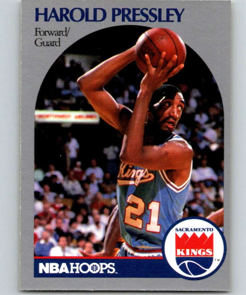 1990-91 Hopps Basketball #260 Harold Pressley SP Sacramento Kings Image 1