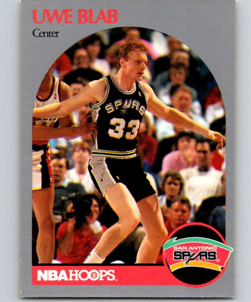 1990-91 Hopps Basketball #264 Uwe Blab SP San Antonio Spurs Image 1