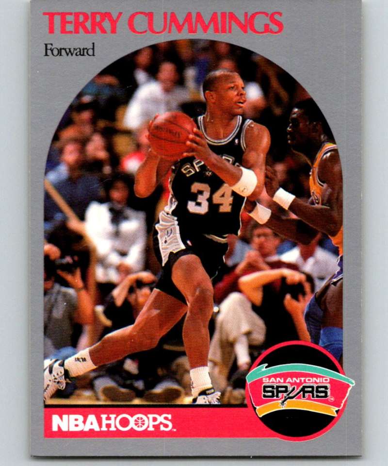 1990-91 Hopps Basketball #266 Terry Cummings San Antonio Spurs Image 1