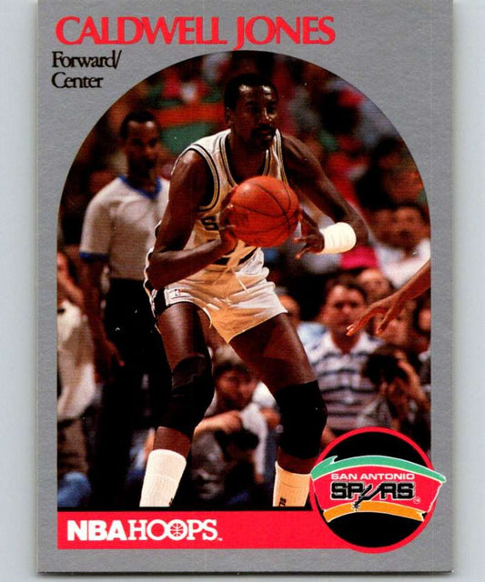 1990-91 Hopps Basketball #268 Caldwell Jones  SP San Antonio Spurs  Image 1