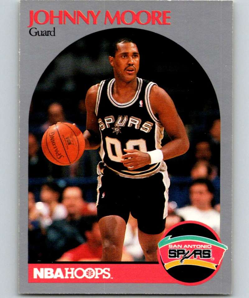 1990-91 Hopps Basketball #269 Johnny Moore SP San Antonio Spurs Image 1
