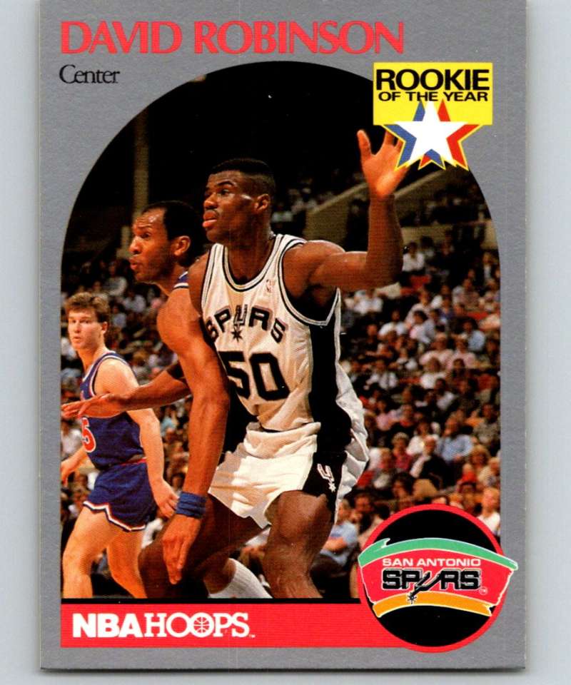 1990-91 Hopps Basketball #270 David Robinson San Antonio Spurs Image 1