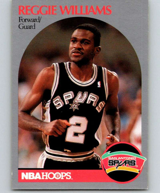 1990-91 Hopps Basketball #272 Reggie Williams  San Antonio Spurs  Image 1