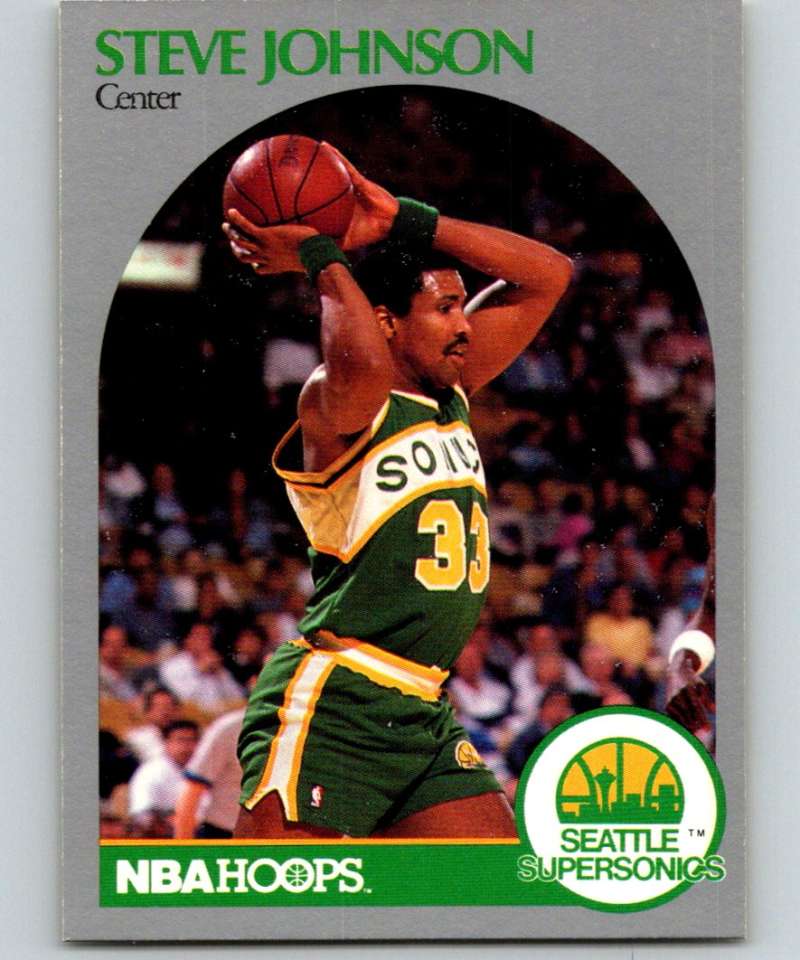 1990-91 Hopps Basketball #278 Steve Johnson SP Seattle SuperSonics Image 1