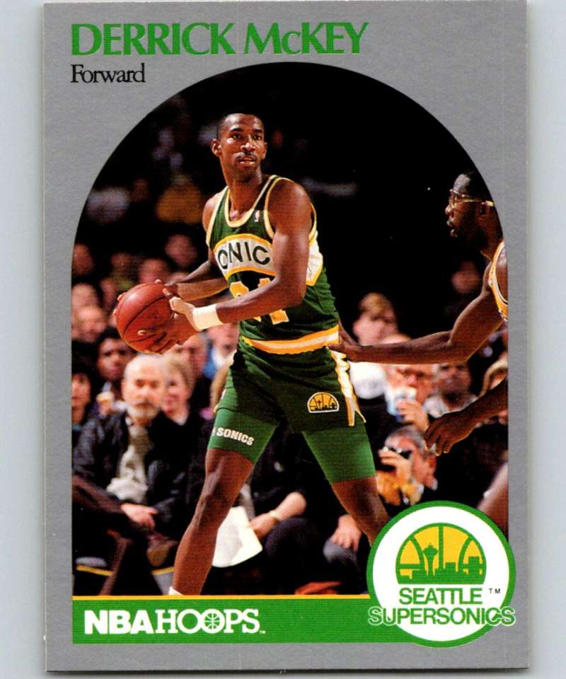 1990-91 Hopps Basketball #281 Derrick McKey Seattle SuperSonics Image 1