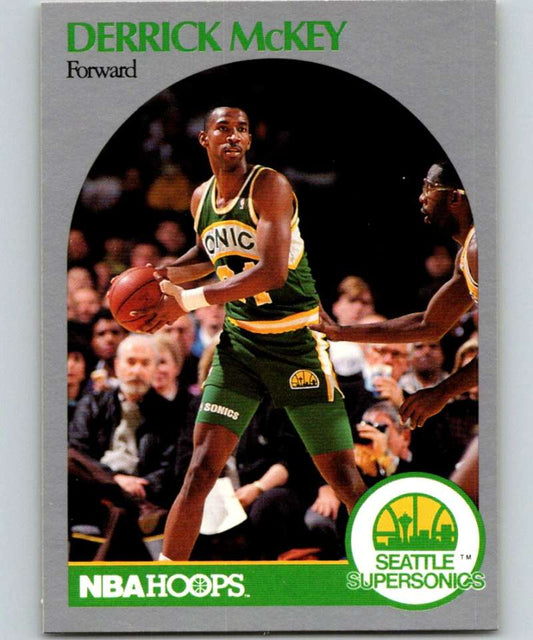 1990-91 Hopps Basketball #281 Derrick McKey  Seattle SuperSonics  Image 1