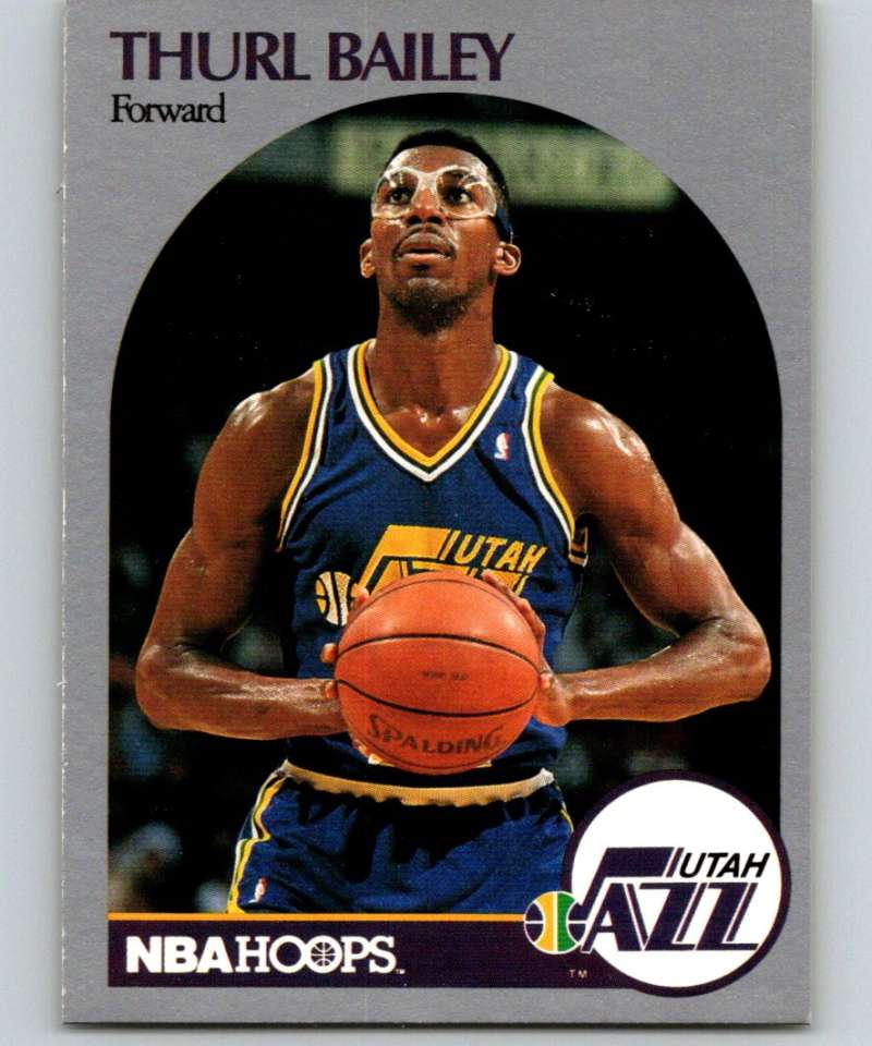 1990-91 Hopps Basketball #285 Thurl Bailey Utah Jazz Image 1