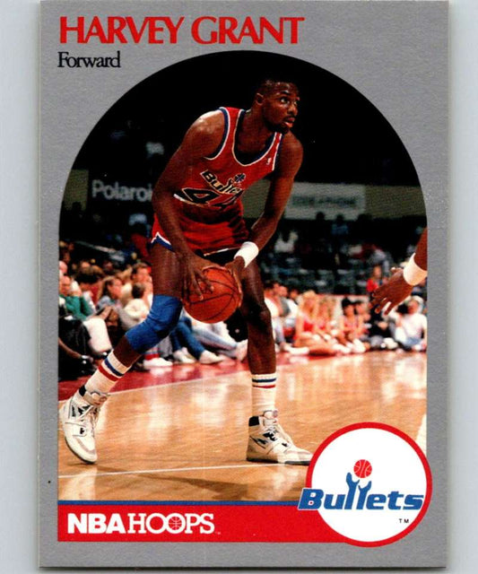 1990-91 Hopps Basketball #297 Harvey Grant  Washington Bullets  Image 1
