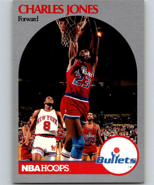 1990-91 Hopps Basketball #299 Charles Jones  Washington Bullets  Image 1