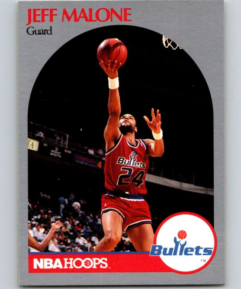1990-91 Hopps Basketball #301 Jeff Malone SP Washington Bullets Image 1