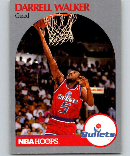 1990-91 Hopps Basketball #303 Darrell Walker  Washington Bullets  Image 1