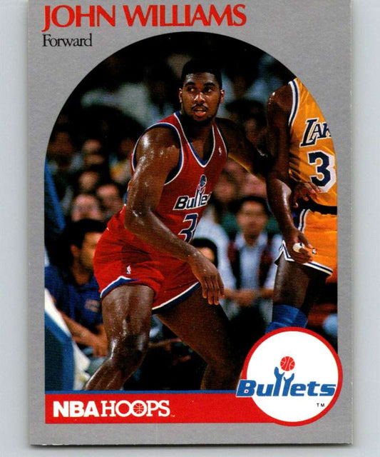 1990-91 Hopps Basketball #304 John Williams  Washington Bullets  Image 1
